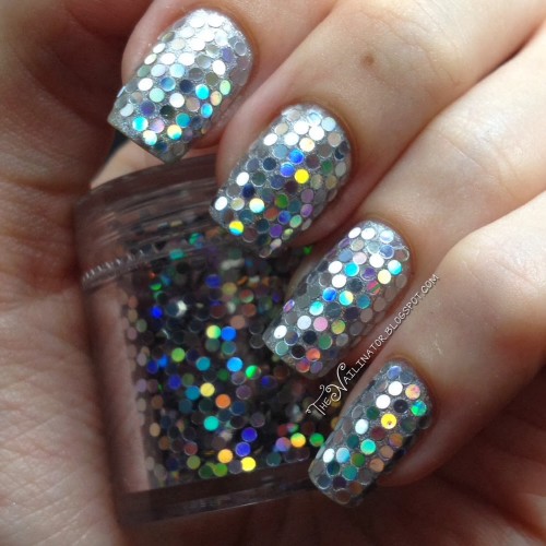 Holo Glitter nails and jar