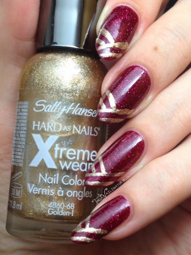 L.A. Girl Sparkle Ruby and Sally Hansen Golden-I