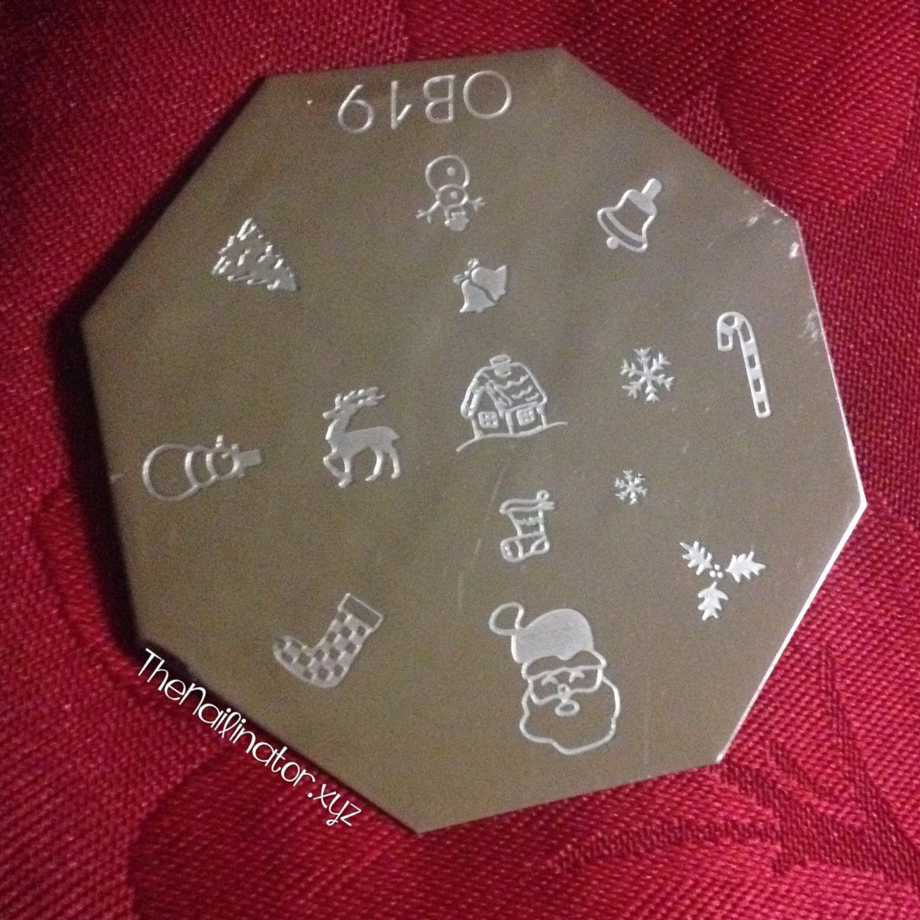 OB19 Stamping plate - Christmas images