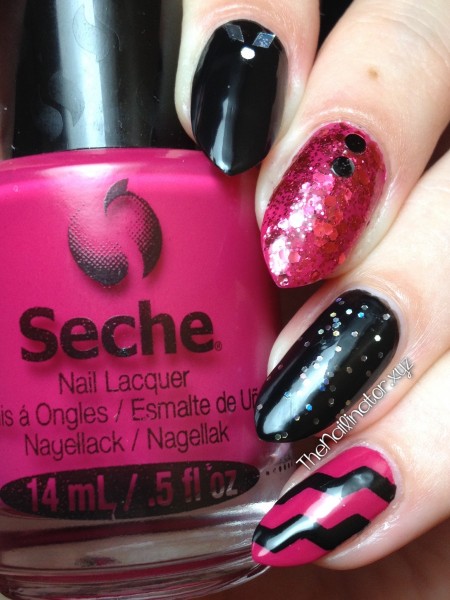 Fun and Funky pink and black skittles