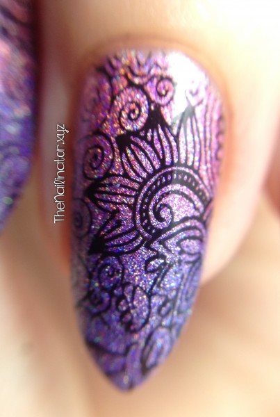Macro of Color Club Gradient with Stamping
